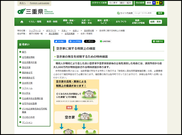 三重県の空き家買取業者一覧